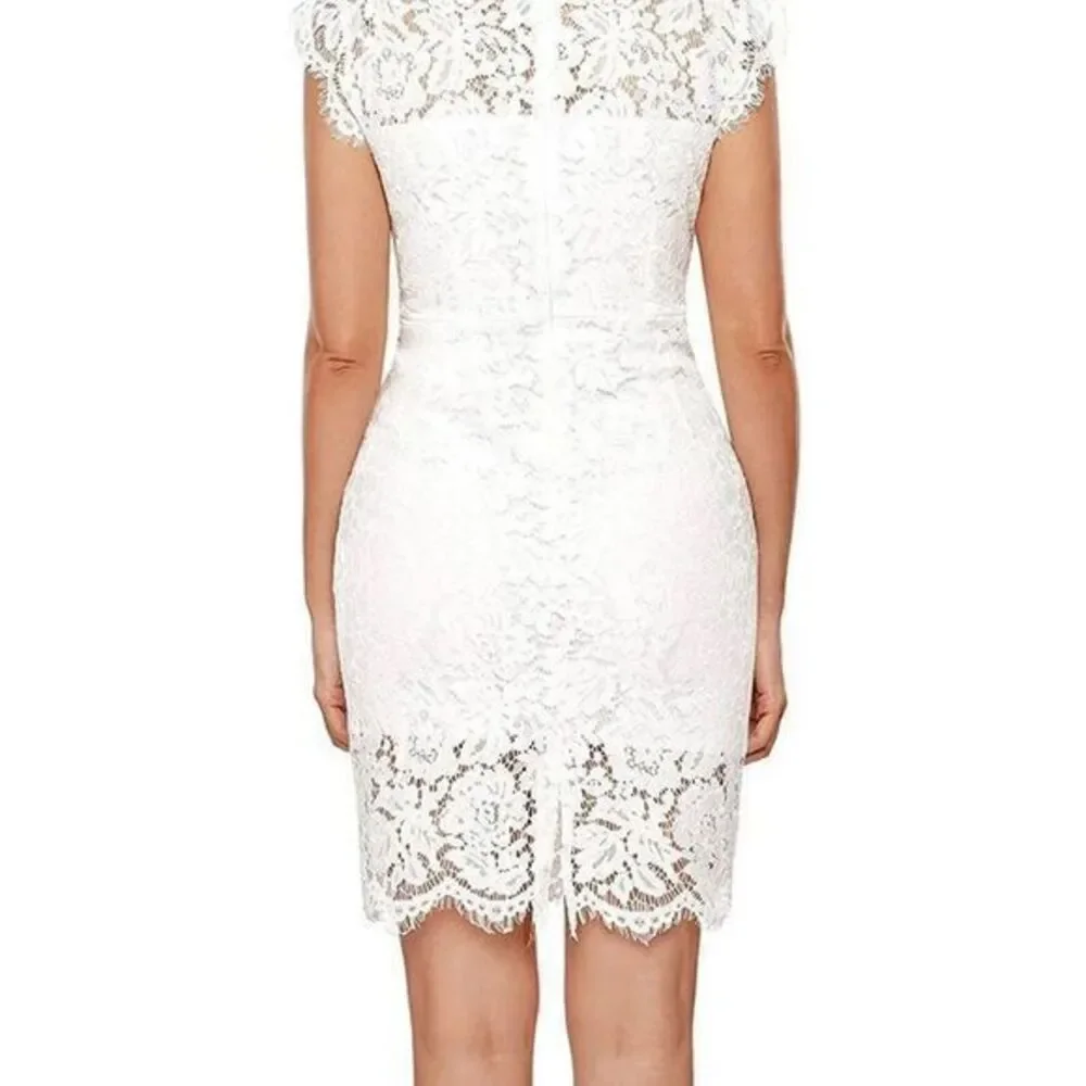 MEROKEETY Women's Boho Midi Dress Swiss Dot Ruffle Flowy Tie Back Dress‎ Size M